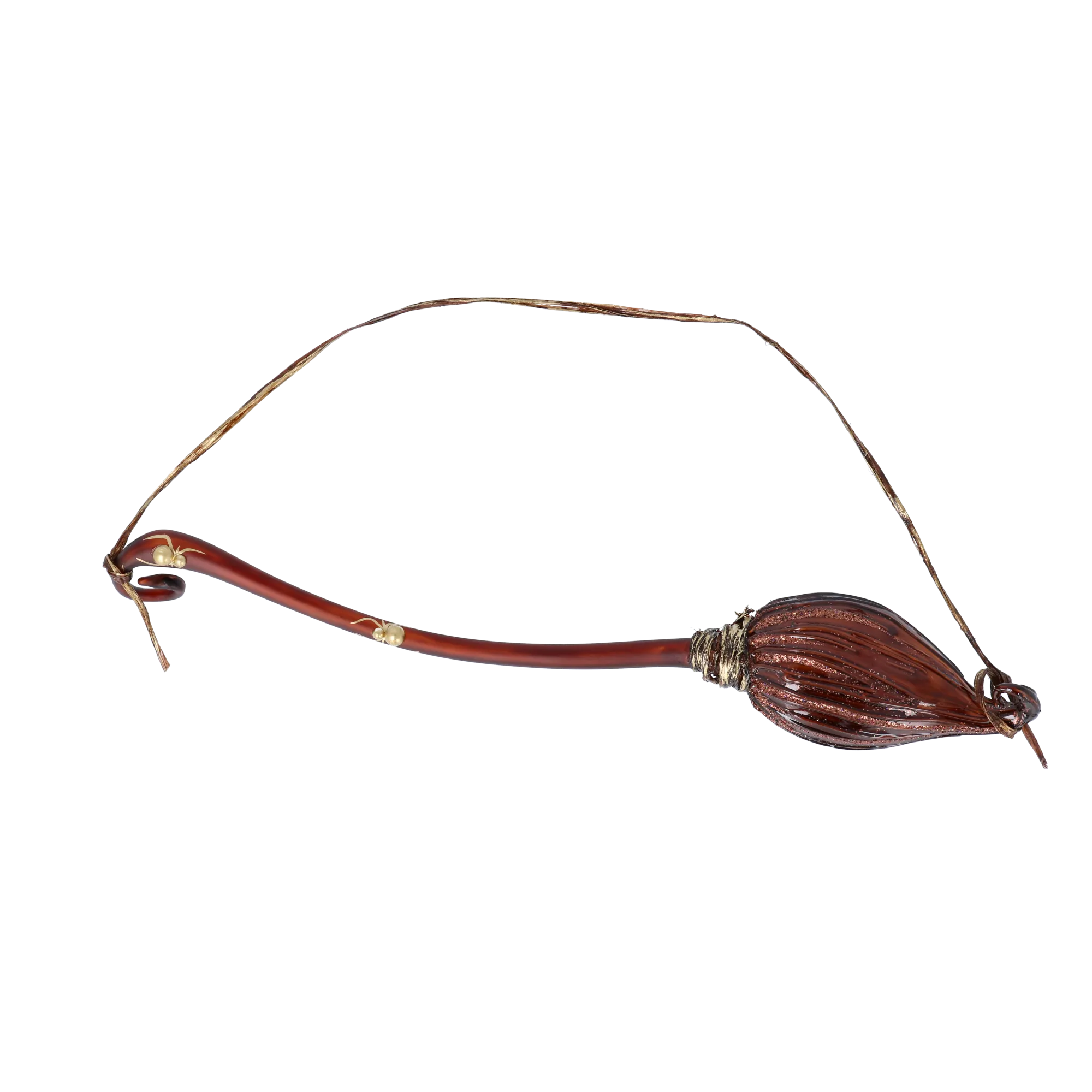 Broom  Flight  Enchanted Flight   Glass Christmas ornament Halloween 2022-114