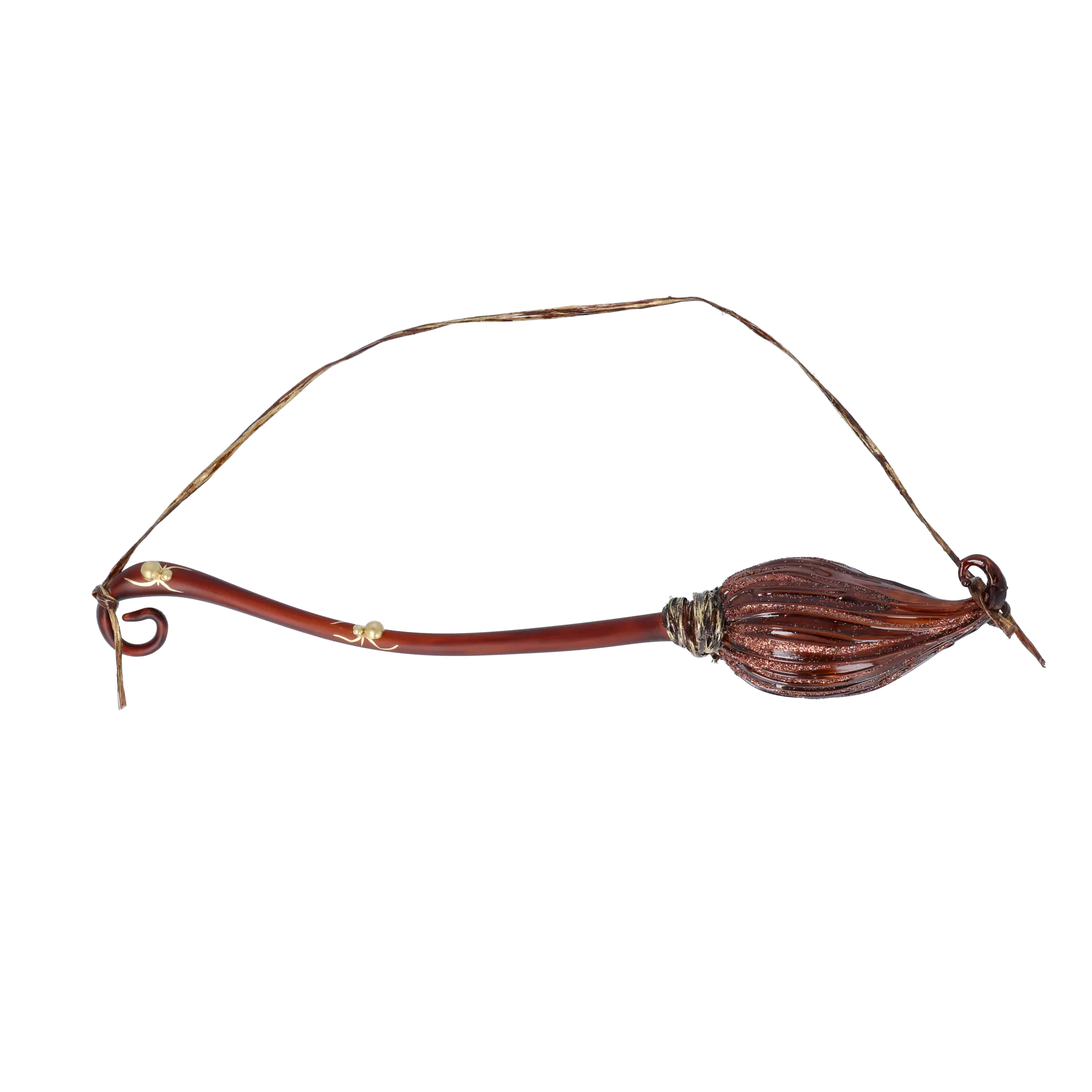 Broom  Flight  Enchanted Flight   Glass Christmas ornament Halloween 2022-114