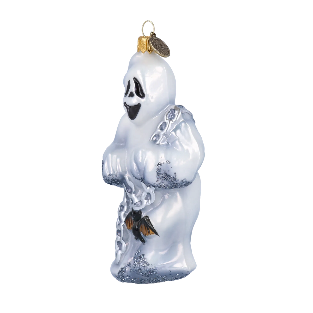 Tethered Midnight Specter | Hand-Painted Glass Ornament | Blubom 2022-117
