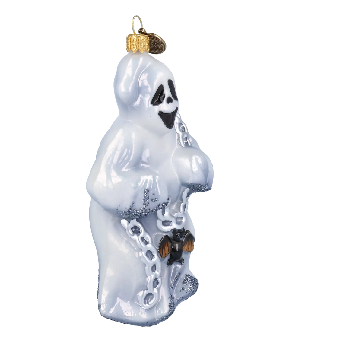 Tethered Midnight Specter | Hand-Painted Glass Ornament | Blubom 2022-117