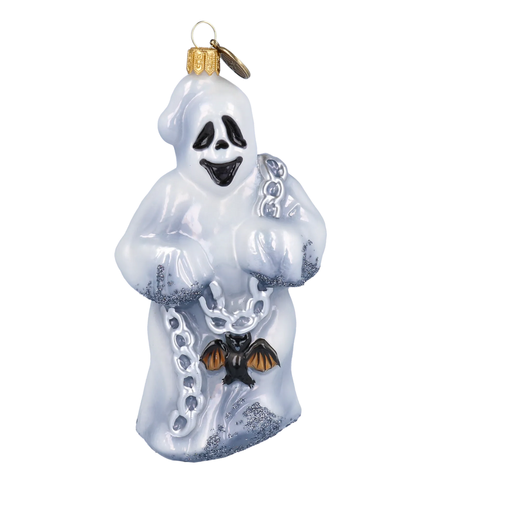 Tethered Midnight Specter | Hand-Painted Glass Ornament | Blubom 2022-117