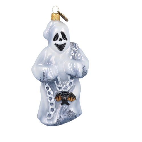 Tethered Midnight Specter | Hand-Painted Glass Ornament | Blubom 2022-117