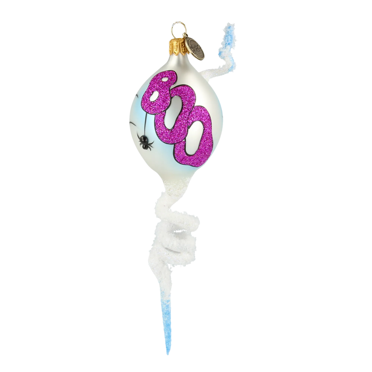 Startled Arctic Spirit | Hand-Painted Glass Ornament | Blubom 2022-119