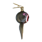 Watchful Amethyst Nocturne | Hand-Painted Glass Ornament | Blubom 2022-120