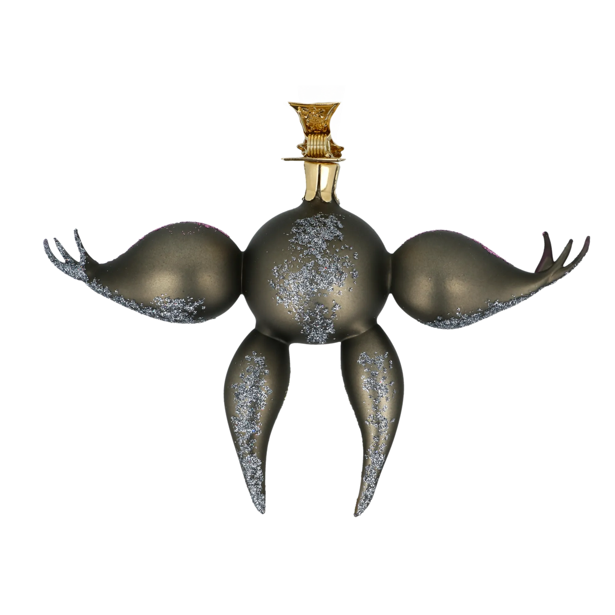 Watchful Amethyst Nocturne | Hand-Painted Glass Ornament | Blubom 2022-120