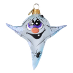 Startled Attic Phantom | Hand-Painted Glass Ornament | Blubom 2022-121
