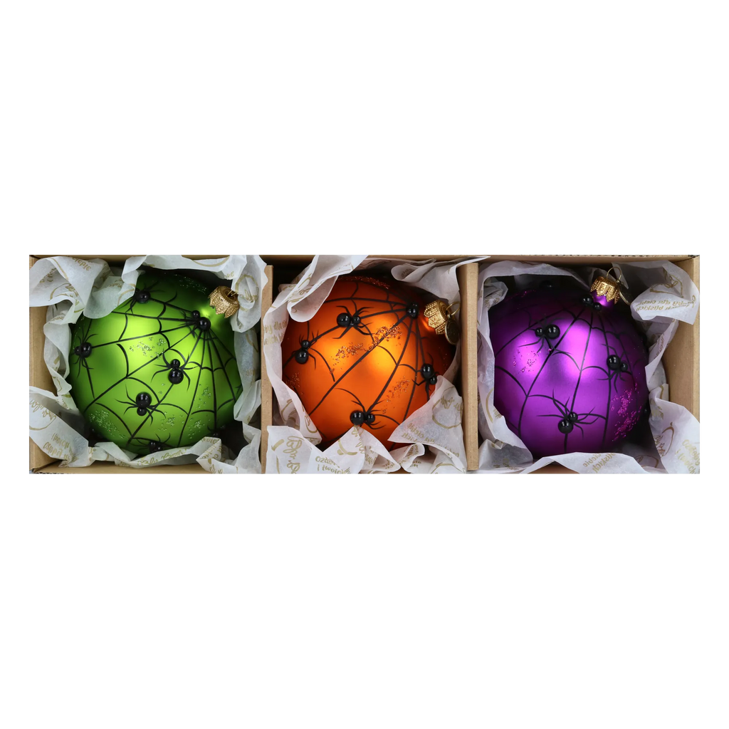 Nocturnal Spun Shadow | Hand-Painted Glass Ornament | Blubom 2022-130