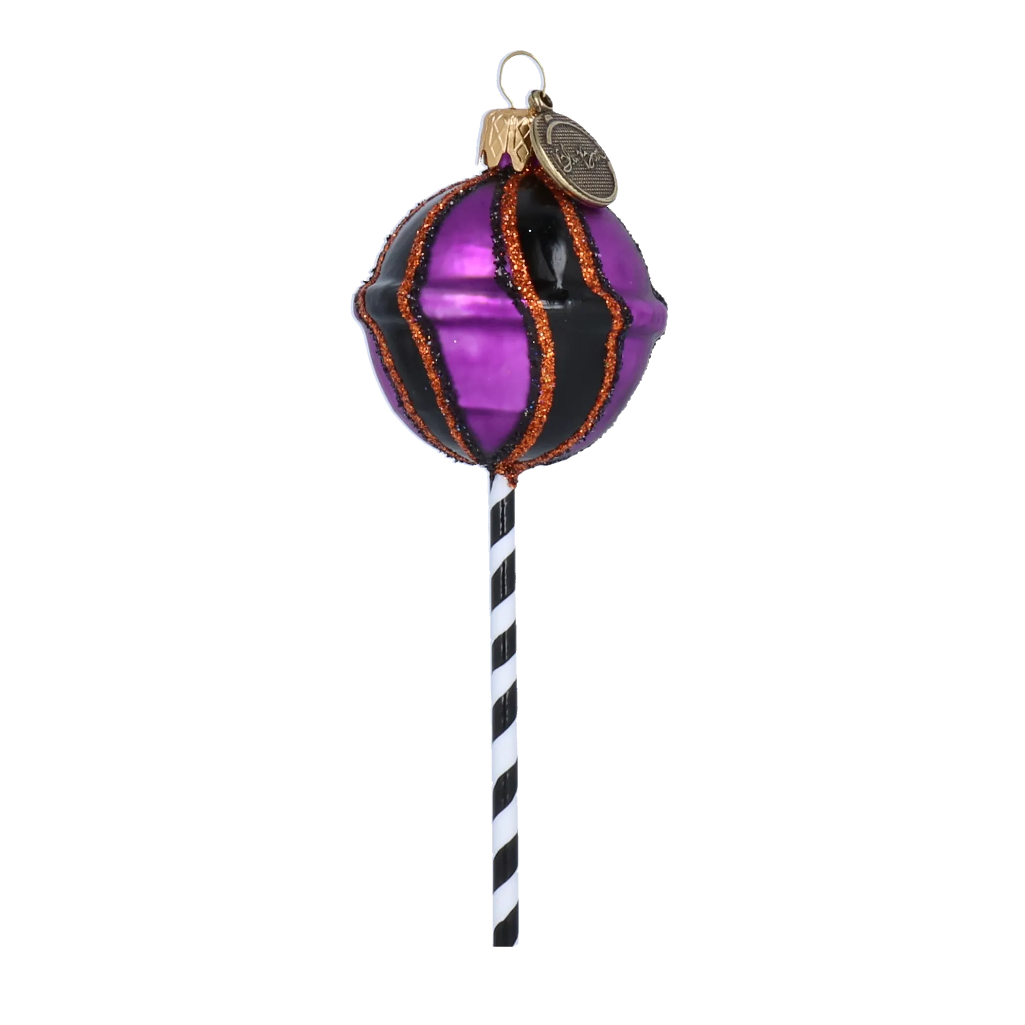 Midnight Amethyst Lollipop Premium christmas glass ornament 2022-140