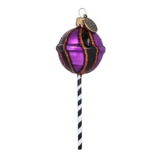 Midnight Amethyst Lollipop Premium christmas glass ornament 2022-140