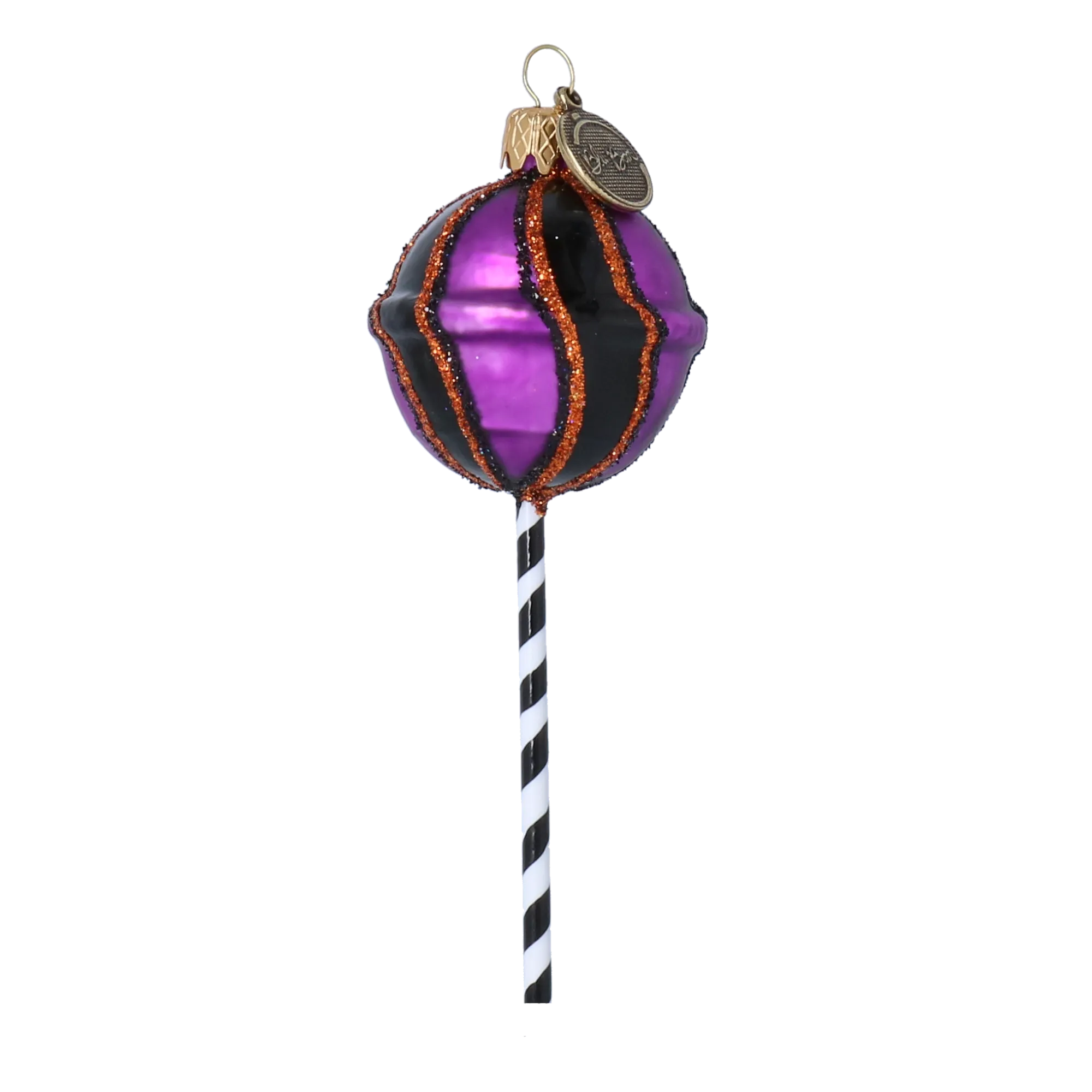 Midnight Amethyst Lollipop Premium christmas glass ornament 2022-140