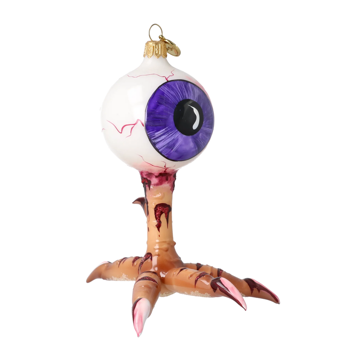 Vigilant Amethyst Talon | Hand-Painted Glass Ornament | Blubom 2022-141
