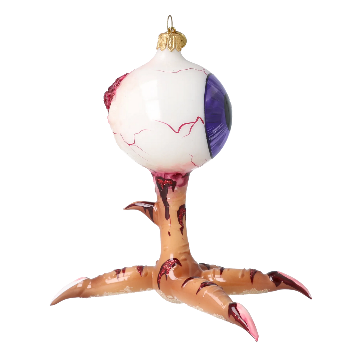 Vigilant Amethyst Talon | Hand-Painted Glass Ornament | Blubom 2022-141