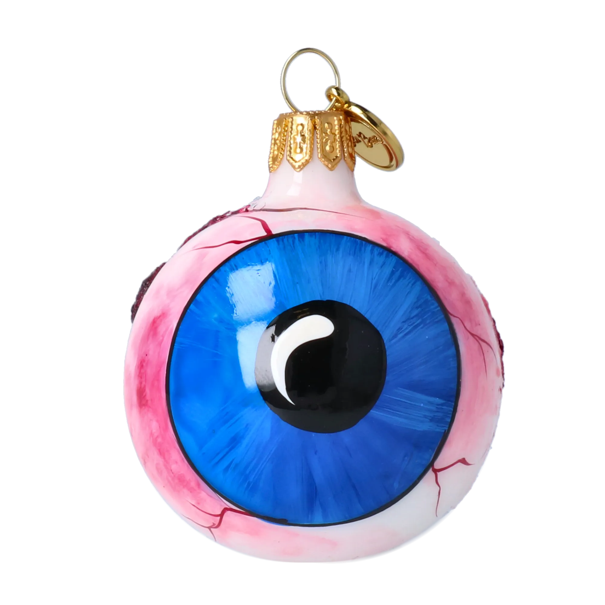 Sapphire Blue All-Seeing Eye Premium christmas glass ornament 2022-157