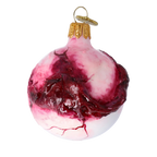Sleepless Azure Gaze | Hand-Painted Glass Ornament | Blubom 2022-157