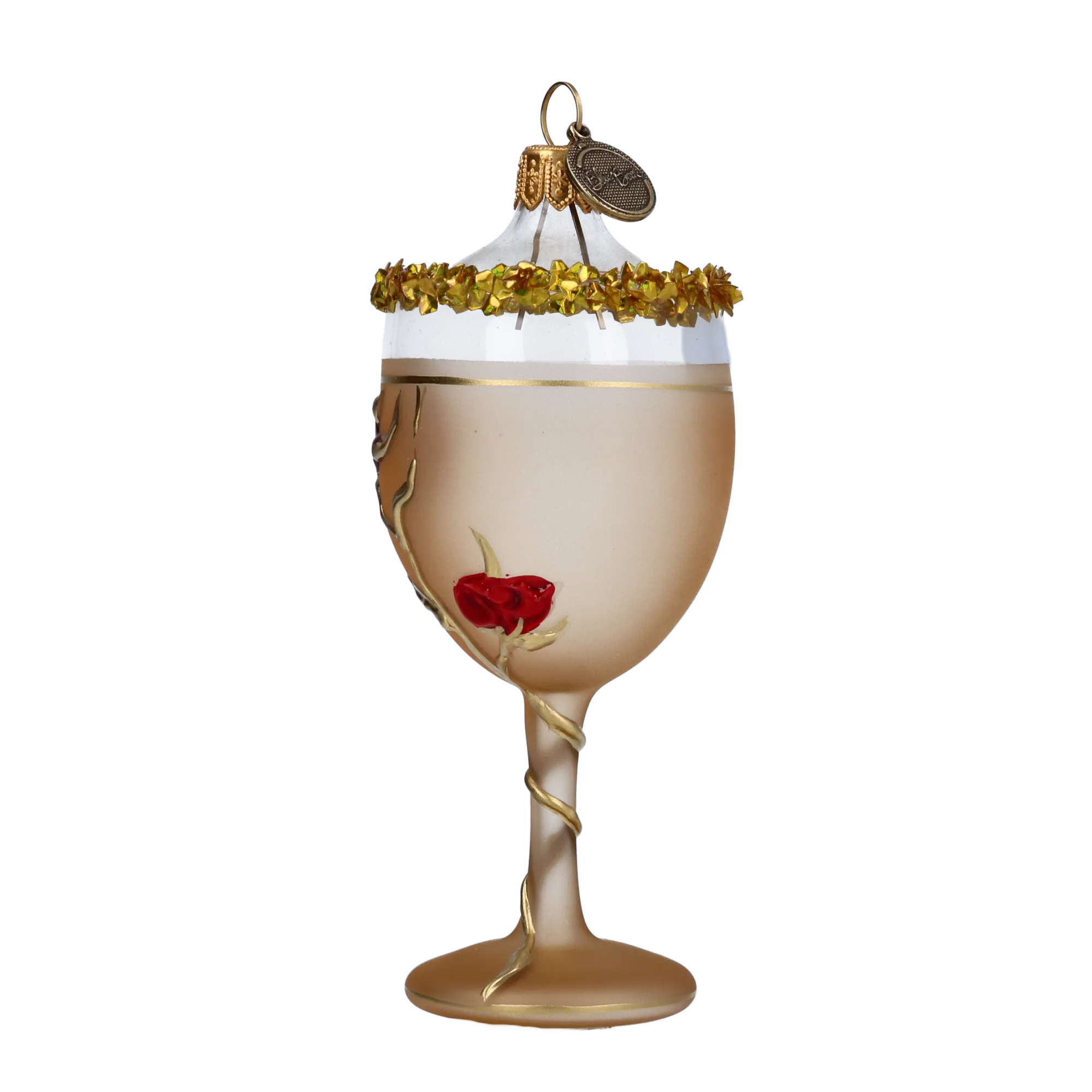 Gilded Crimson Bordeaux Premium christmas glass ornament 2022-171