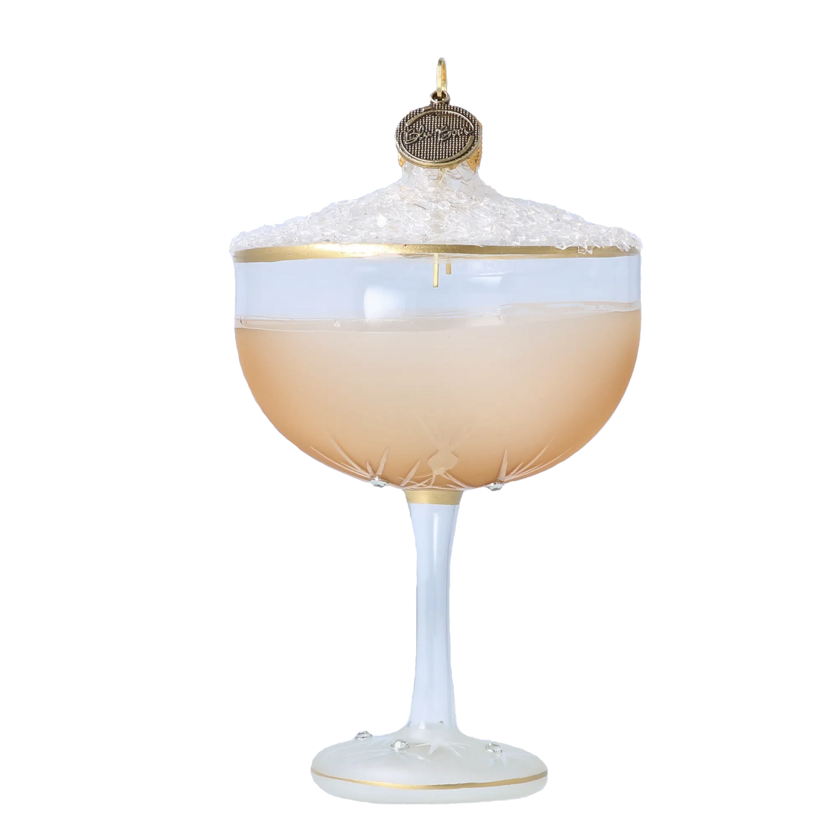 Midnight Toast | Hand-Painted Glass Ornament | Blubom 2022-172