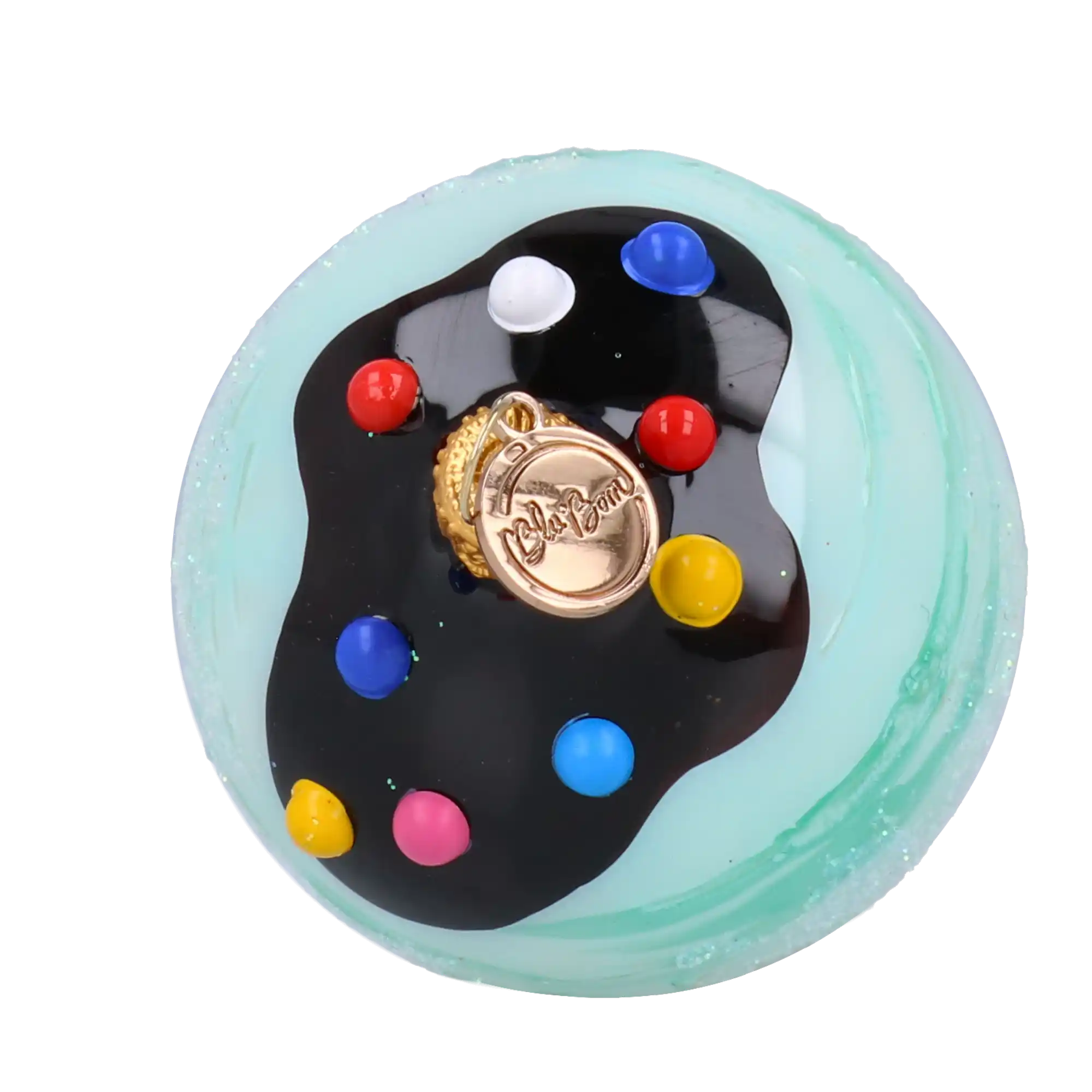 Rożek Lodowy Szklana Ozdoba Miętowe lody z czekoladą Bombka Słodycz