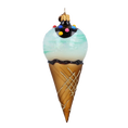 Load image into Gallery viewer, Mint Chip Ice Cream Ornament Glass Ornament Handmade Glass Christmas ornament 2022-179
