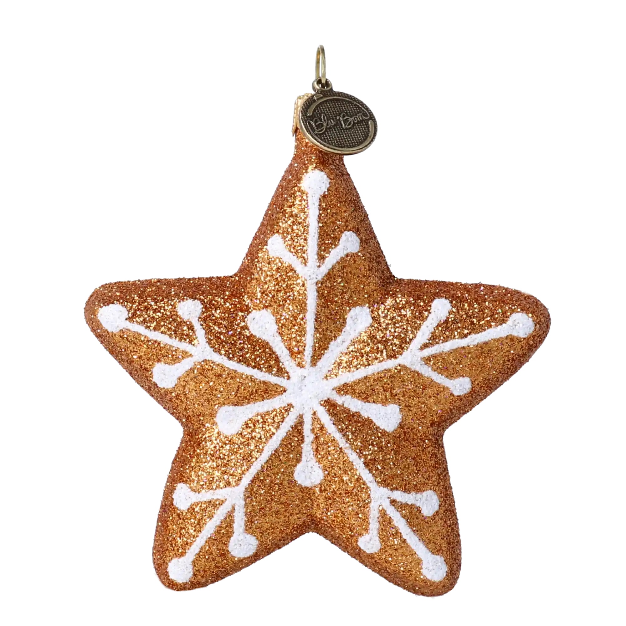 Gwiazda Piernikowa Szklana Ozdoba