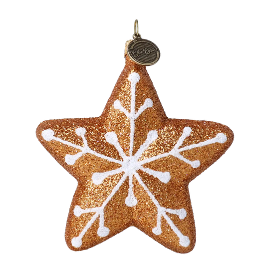 Gwiazda Piernikowa Szklana Ozdoba