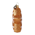 Load image into Gallery viewer, Gilded Gingerbread Star Premium christmas glass ornament 2022-189
