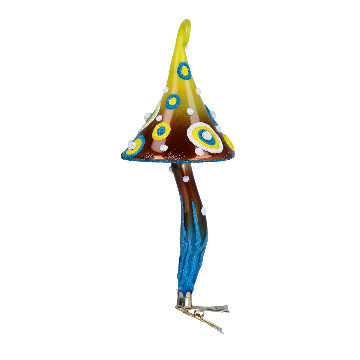 Watchful Woodland Spore | Hand-Painted Glass Ornament | Blubom 2022-205