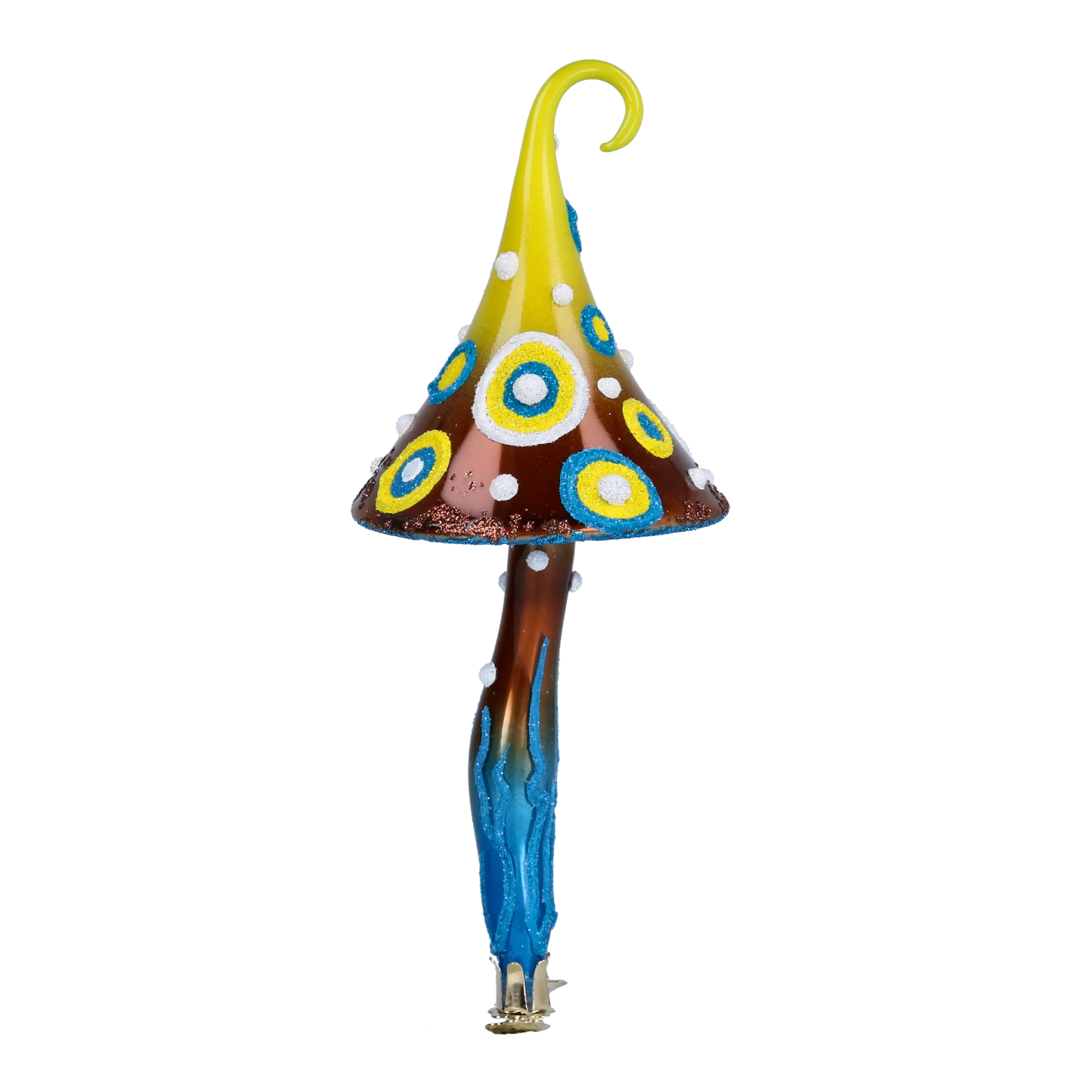 Mystic Azure Toadstool Premium christmas glass ornament 2022-205