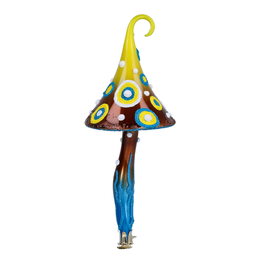 Mystic Azure Toadstool Premium christmas glass ornament 2022-205