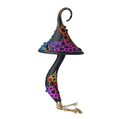 Electric Nightshade | Hand-Painted Glass Ornament | Blubom 2022-206