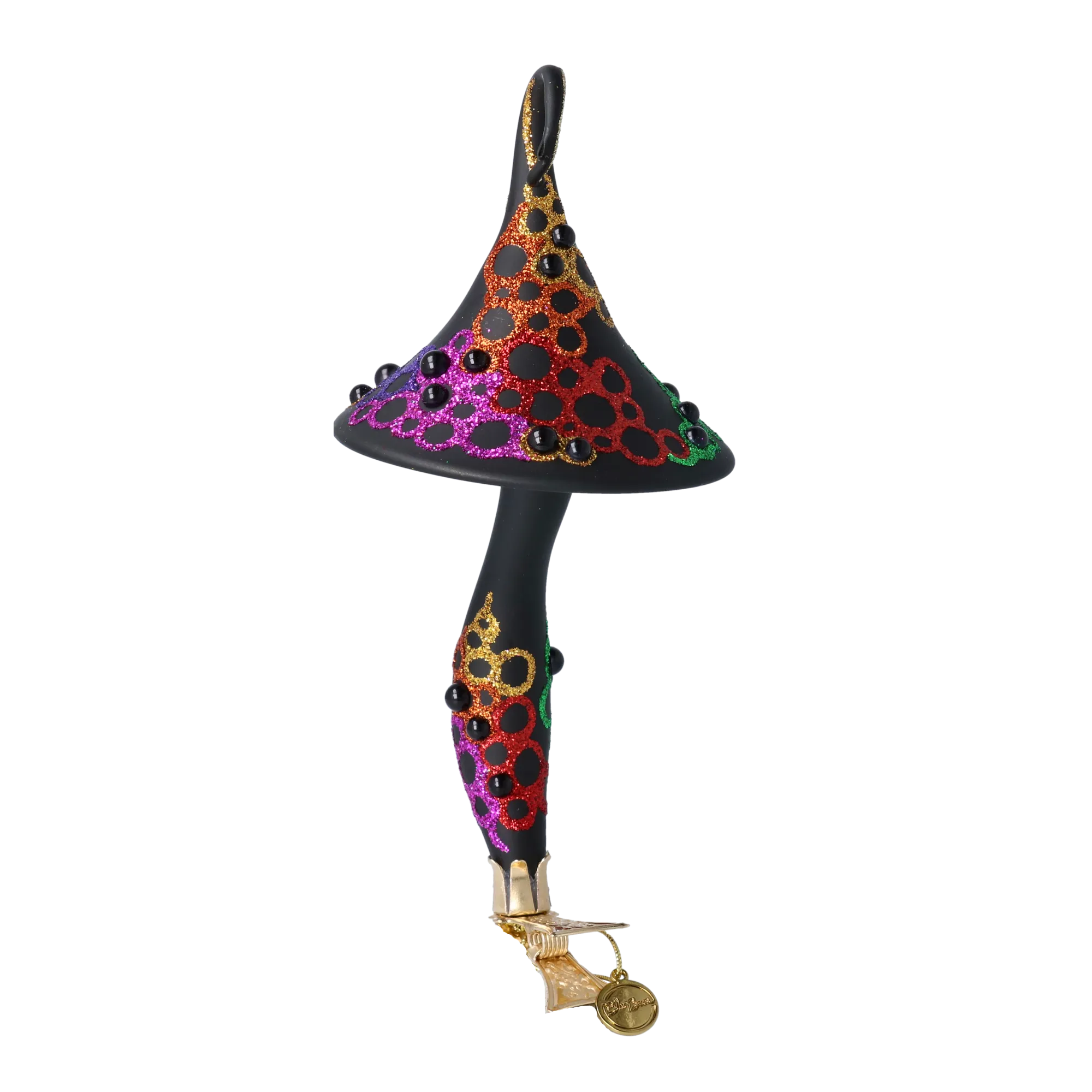 Enchanted Midnight Mushroom Premium christmas glass ornament 2022-206