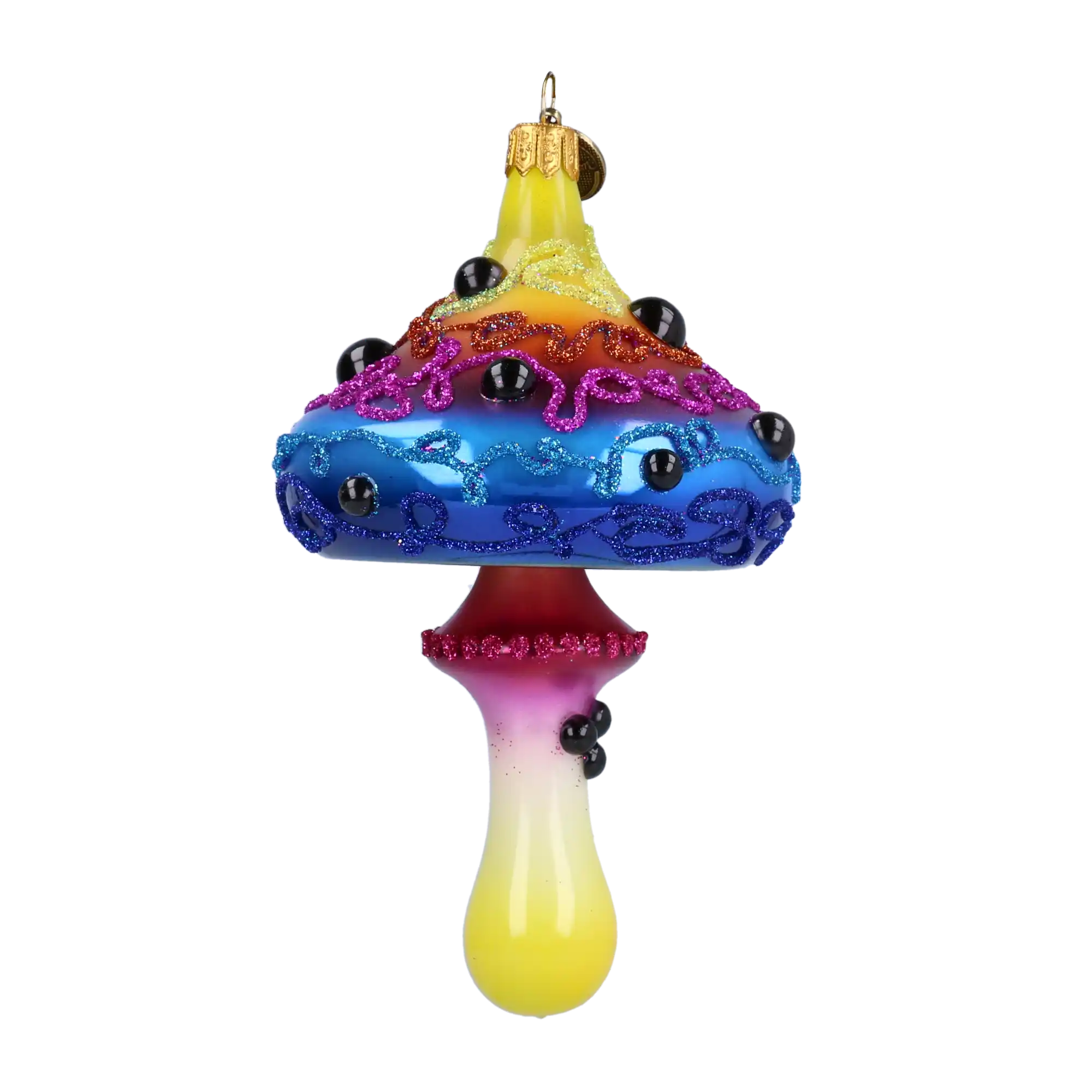 Neonowy Grzybek Szklana Ozdoba