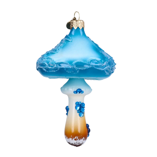 Neonowy Grzybek Szklana Ozdoba