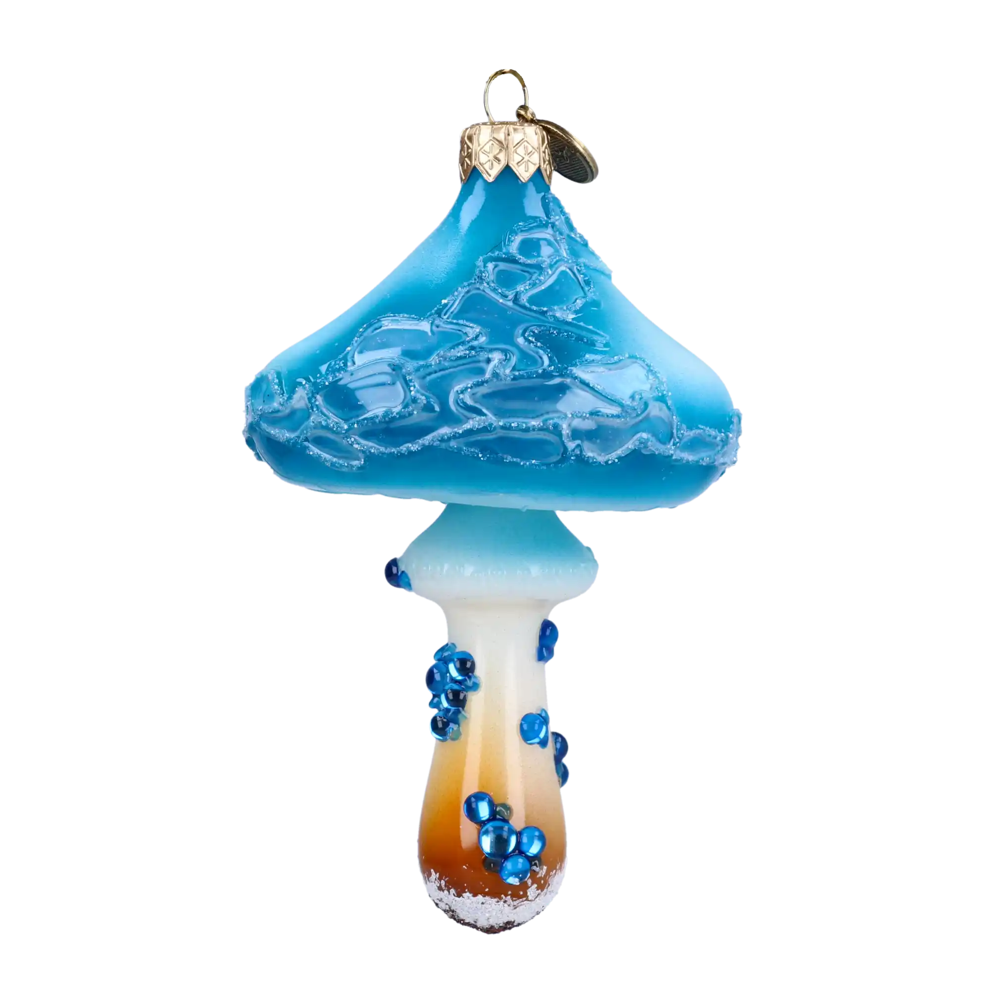 Neonowy Grzybek Szklana Ozdoba