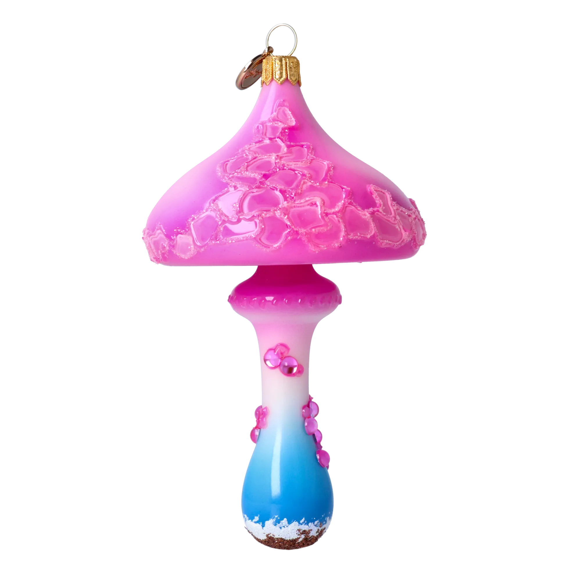 Electric Twilight Spore | Hand-Painted Glass Ornament | Blubom 2022-214