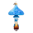 Load image into Gallery viewer, Sapphire Enchanted Toadstool Premium christmas glass ornament 2022-215
