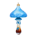 Load image into Gallery viewer, Sapphire Enchanted Toadstool Premium christmas glass ornament 2022-215
