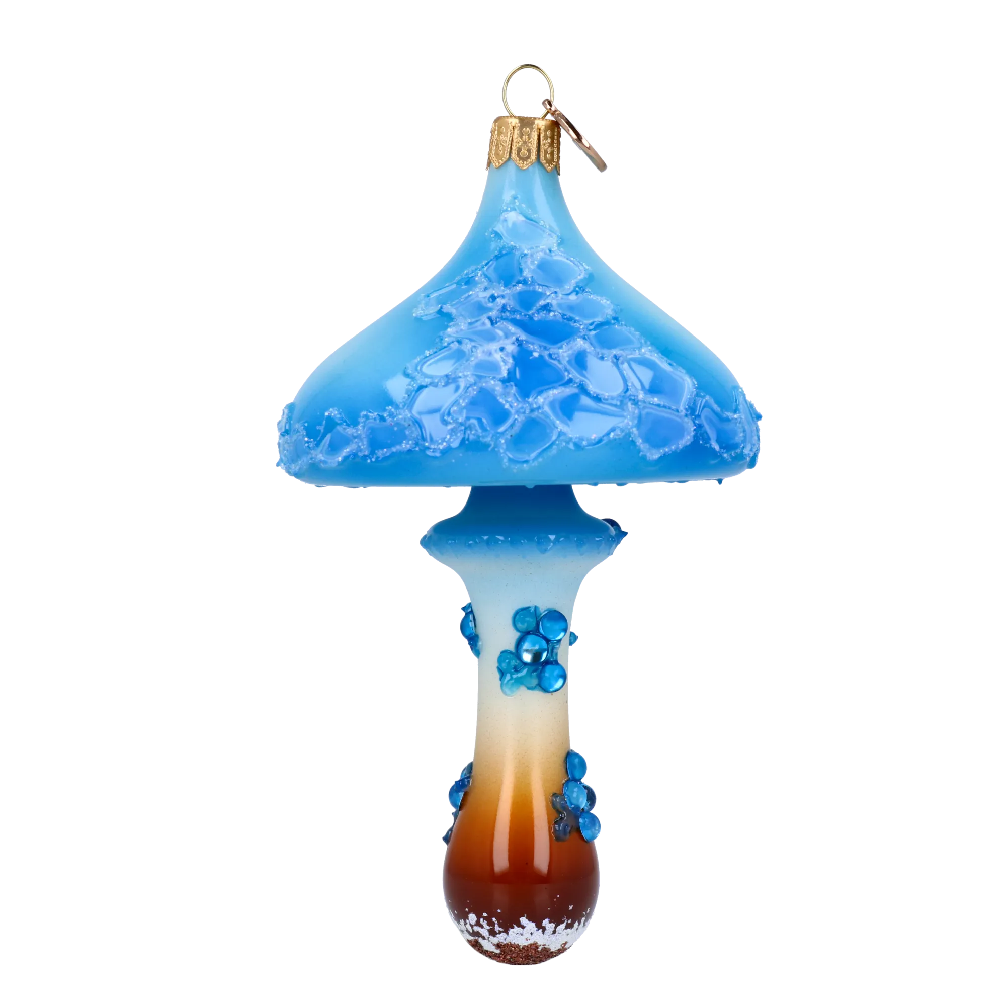 Sapphire Enchanted Toadstool Premium christmas glass ornament 2022-215