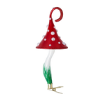 Stately Crimson Sentry | Hand-Painted Glass Ornament | Blubom 2022-218