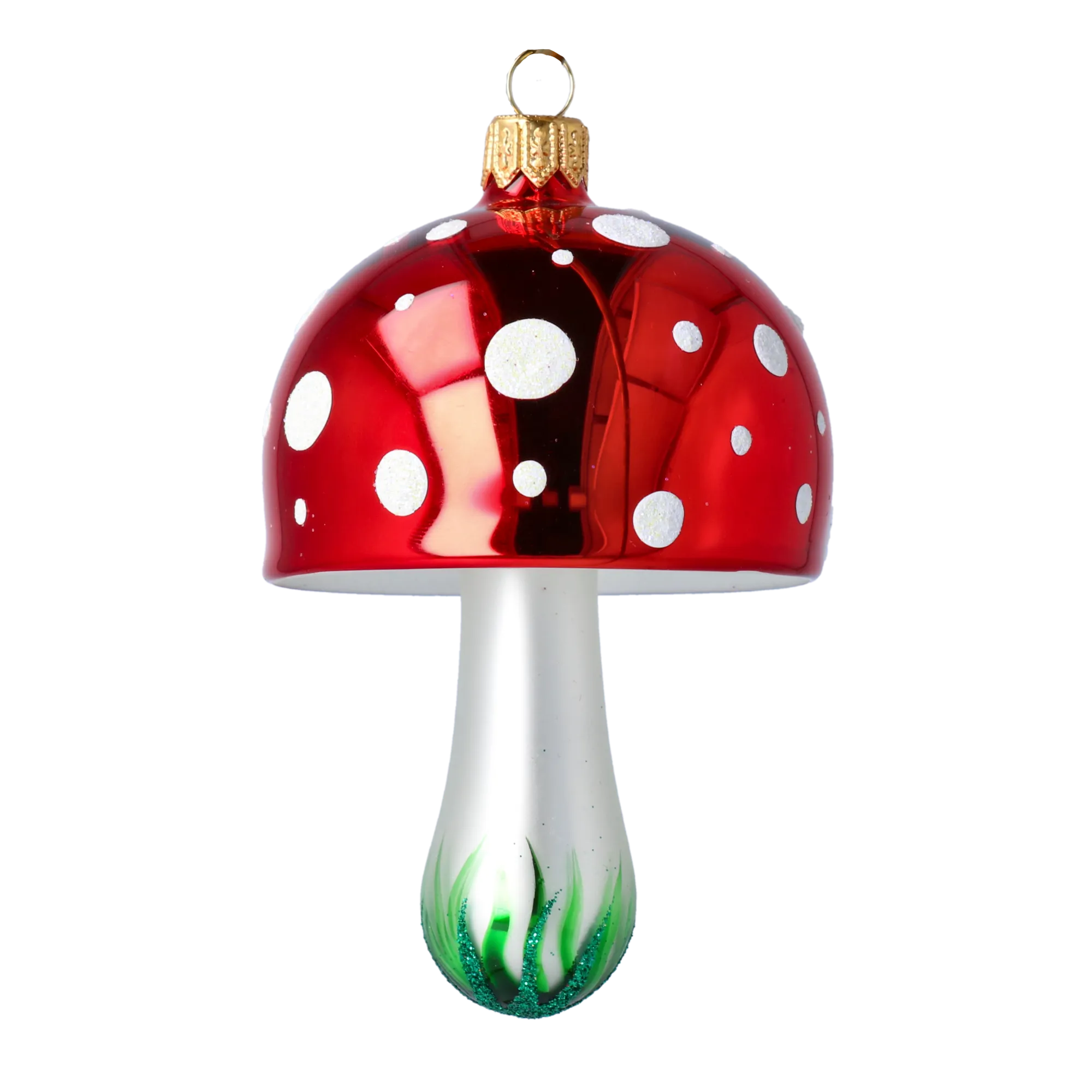 Scarlet Spotted Toadstool Premium christmas glass ornament 2022-234