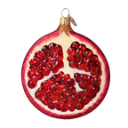 Garnet Seed Abundance | Hand-Painted Glass Ornament | Blubom 2022-235