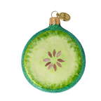 Crisp Jade Silence | Hand-Painted Glass Ornament | Blubom 2022-240