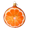 Załaduj obraz do przeglądarki galerii, Orange slice. Handmade Glass Christmas ornament. 2022-241
