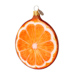 Saffron Orchard Radiance | Hand-Painted Glass Ornament | Blubom 2022-241