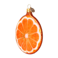 Załaduj obraz do przeglądarki galerii, Orange slice. Handmade Glass Christmas ornament. 2022-241
