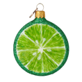 Załaduj obraz do przeglądarki galerii, Lime slice. Handmade Glass Christmas ornament. 2022-242
