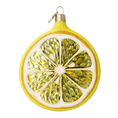 Załaduj obraz do przeglądarki galerii, Lemon Slice. Handmade Glass Christmas ornament. 2022-243
