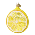Załaduj obraz do przeglądarki galerii, Lemon Slice. Handmade Glass Christmas ornament. 2022-243

