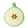 Załaduj obraz do przeglądarki galerii, Christmas Apple - Handmade Glass Christmas ornament. 2022-244
