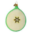 Załaduj obraz do przeglądarki galerii, Christmas Apple - Handmade Glass Christmas ornament. 2022-244
