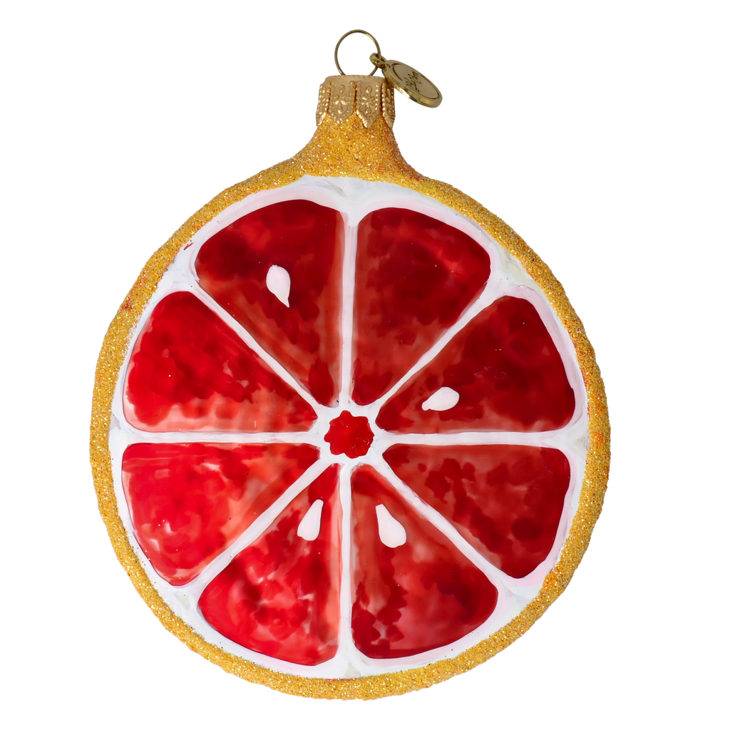 Ruby Meridian | Hand-Painted Glass Ornament | Blubom 2022-246